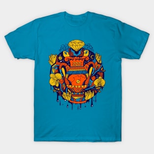 Orange Blue Mystic Aquarius Vase T-Shirt